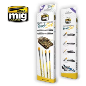 Ammo by Mig Streaking and Vertical Surfaces Brush Set