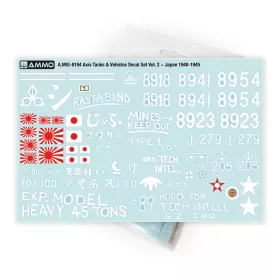   Ammo by Mig Axis Tanks & Vehicles Decal Set Vol. 2 - Japan 1940-1945