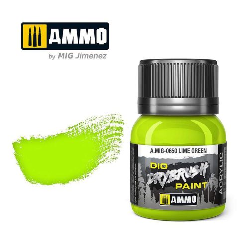 AMMO by Mig Drybrush Lime Green szárazecseteléshez