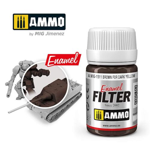 Ammo by Mig FILTER Brown for Dark Yellow