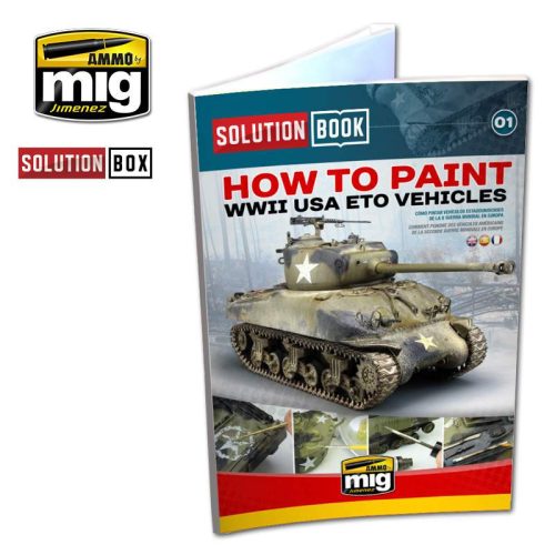 AMMO by Mig How to Paint WWII American ETO SOLUTION BOOK MULTILINGUAL BOOK