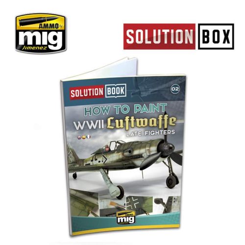 AMMO by Mig How to Paint WWII Luftwaffe Late Fighters SOLUTION BOOK MULTILINGUAL BOOK
