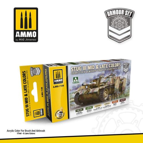 AMMO by Mig Stug III MID & Late colors 1944 to 1945 set
