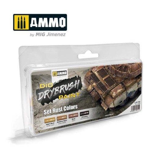 AMMO by Mig Drybrush set Rust Colors