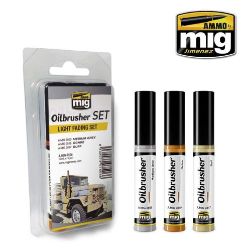 AMMO by Mig Light Fading OILBRUSHER SET