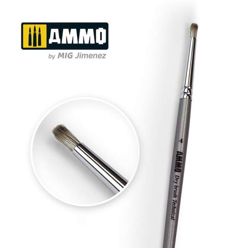 Ammo by Mig 4 AMMO Drybrush Technical Brush