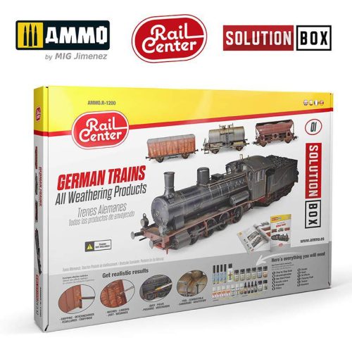 AMMO Rail Center Solution box mini #1 German trains. All Weathering Products