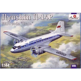 Amodel 1:144 Ilyushin IL-14P Crate Soviet civil airc.