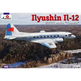   Amodel 1:144 Ilyushin IL-12 'Coach' Soviet cargo air.