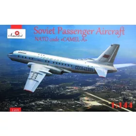 Amodel 1:144 Tupolev Tu-104 airliner, Aeroflot, kit1