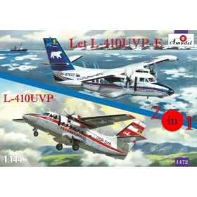 Amodel 1:144 Let L-410UVP-E & L-410UVP aircraft(2 kit