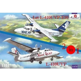 Amodel 1:144 Let L-410UVP-E10 & L-410UVP aircraft(2ki