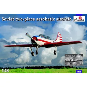 Amodel 1:48 Yak-52 Soviet two-seat aerobatic airc.