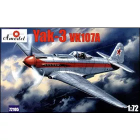 Amodel 1:72 Yakovlev Yak-3 VK107A Soviet fighter