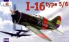Amodel 1:72 I-16 type 5/6 Soviet fighter
