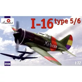 Amodel 1:72 I-16 type 5/6 Soviet fighter