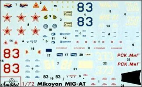 Amodel 1:72 MiG-AT (late) Russian modern trainer air