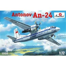 Amodel 1:72 Antonov An-24 civil aircraft