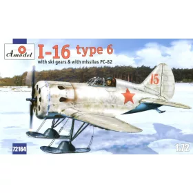 Amodel 1:72 Polikarpov I-16 type 6 Soviet fighter