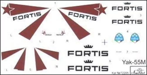 Amodel 1:72 Yak-55M 'FORTIS'