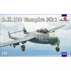 Amodel 1:72 D.H.100 Vampire Mk1 RAF jet fighter