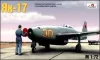 Amodel 1:72 Yakolev Yak-17 Soviet jet fighter