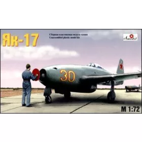 Amodel 1:72 Yakolev Yak-17 Soviet jet fighter