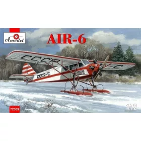 Amodel 1:72 AIR-6 Soviet monoplane on skis