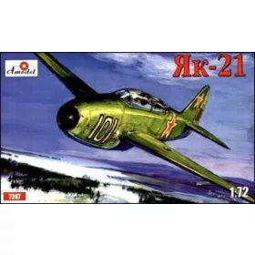 Amodel 1:72 Yakovlev Yak-21 Soviet jet fighter