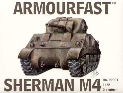 Armourfast 1:72 M4 Sherman Medium Tank harcjármű makett