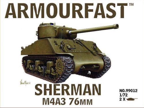 Armourfast 1:72 M4A3 Sherman 76mm harcjármű makett