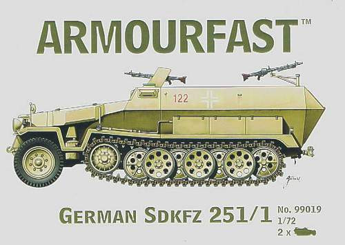 Armourfast 1:72 German Sd.Kfz.251/1 Hanomag harcjármű makett
