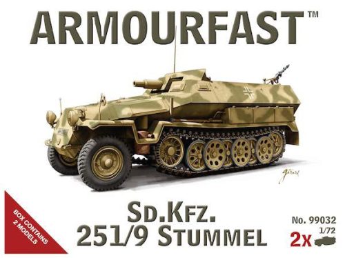 Armourfast 1:72 German Sd.Kfz.251/9 Stummel harcjármű makett