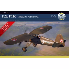   Arma Hobby 1:72 PZL P.11c Pursuit Brigade w/extensive 3D print