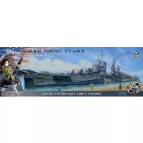 Zimi Model 1:350 USS SAN DIEGO CL-53 (ATORI BRAND)