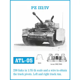 Friulmodel 1:35 Tracks for Pz III (H-K) / Pz IV (F-J)
