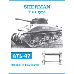 Friulmodel 1:35 Tracks for Sherman T 51 Type