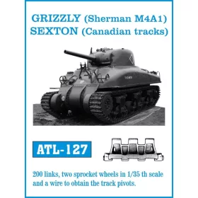   Friulmodel 1:35 Tracks for GRIZZLY (Sherman M4A1) SEXTON (Canadian tracks)