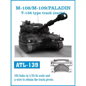   Friulmodel 1:35 Tracks for M-108/M-109/PALADIN T-136 type track(early)
