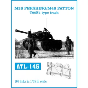   Friulmodel 1:35 Tracks for M26 PERSHING/ M46 PATTON T80E1 type track
