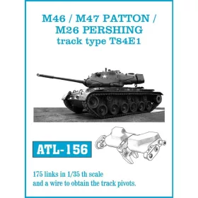   Friulmodel 1:35 Tracks for M46 /M47 PATTON M26 PERSHING track type T84E1