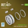 ResKit Models 1:35 Merkava Mk.4 rubber-tyred road wheels (12 pairs) (3D Printed) for Meng / Hobby Boss