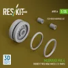 ResKit Models 1:35 Merkava Mk.4 rubber-tyred road wheels (12 pairs) (3D Printed) for Meng / Hobby Boss