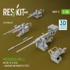 ResKit Models 1:35 Merkava Mk.4 MG set, V.1 (2 pcs) + Machine gun mounts (2 pcs) (3D Printed) for Meng