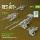ResKit Models 1:35 Merkava Mk.4 MG set, V.1 (2 pcs) + Machine gun mounts (2 pcs) (3D Printed) for Meng