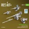ResKit Models 1:35 Merkava Mk.4 MG set, V.2 (2 pcs) + Machine gun mounts (2 pcs) (3D Printed) for Meng