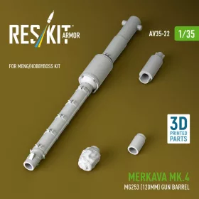   ResKit Models 1:35 Merkava Mk.4 MG253 (120mm) gun barrel (3D Printed) for Meng / Hobby Boss