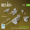 ResKit Models 1:35 Merkava Mk.4 MG set, V.2 (2 pcs) + Machine gun mounts (2 pcs) (3D Printed) for Hobby Boss