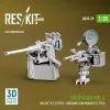 ResKit Models 1:35 Merkava Mk.4 MG set, V.2 (2 pcs) + Machine gun mounts (2 pcs) (3D Printed) for Hobby Boss