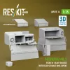 ResKit Models 1:35 Merkava Mk.3 Front n' Rear fenders with Rear stowage bins (open) (3D Printed) for Hobby Boss